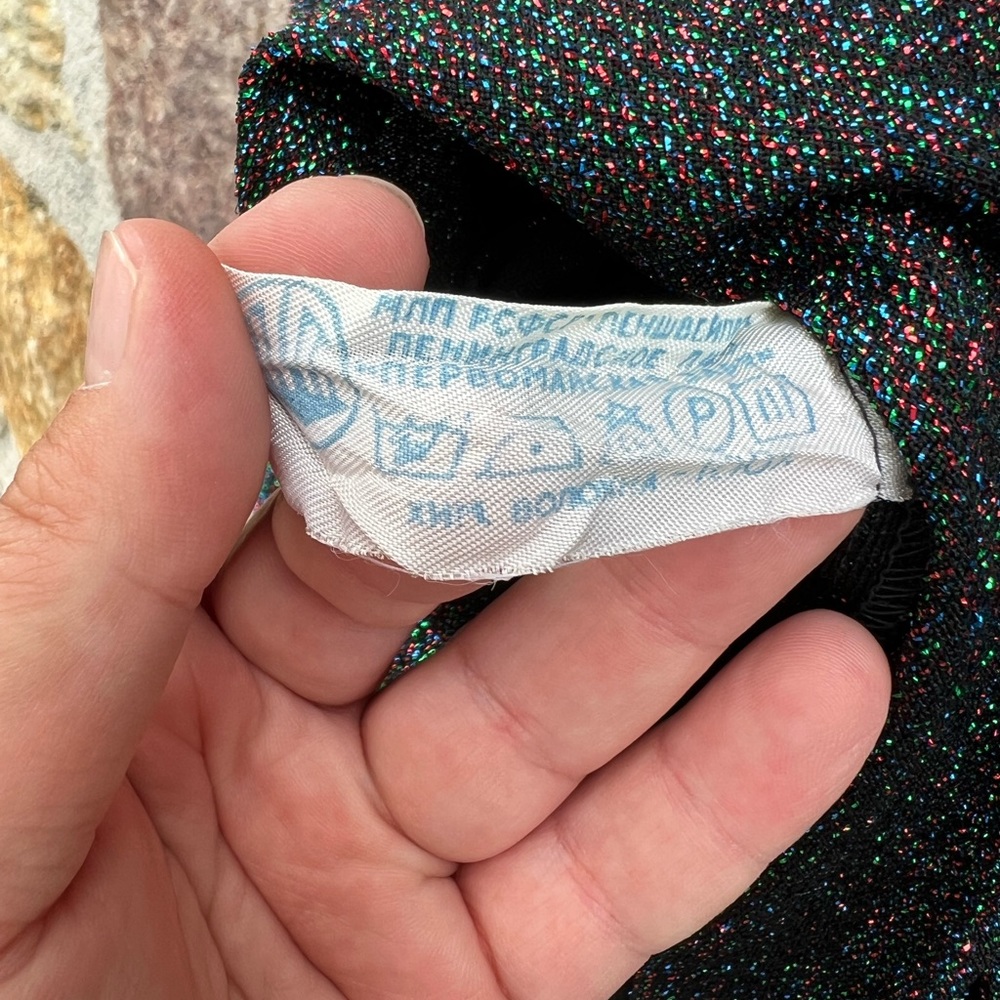 Super Sparkly Lurex Knee Length Plus Size Party D… - image 4